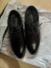 蜻蜓牌秋季新款皮鞋男真皮英倫風(fēng)商務(wù)正裝鞋男職業(yè)上班工作鞋新郎結婚鞋 黑色  四季款 39 曬單實(shí)拍圖