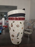 德國(guó)唯寶（Villeroy&Boch）進(jìn)口隨手杯便捷隨行杯 車(chē)載咖啡杯 簡(jiǎn)約水杯 純白個(gè)性 學(xué)生杯子 圣誕逸趣 350ml 曬單實(shí)拍圖