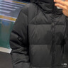 駱駝（CAMEL）黑鉆系列 女裝短款羽絨服情侶男女加厚寬松連帽面包羽絨服B601 M 曬單實(shí)拍圖