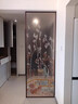 齊芝掐絲琺瑯彩主臥室衛生間門(mén)對床隔斷墻屏風(fēng)洗手臺遮擋裝飾藝術(shù)玻璃 款1/一平方（邊框另外計算） 提供尺寸定制 曬單實(shí)拍圖
