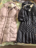 珂萊蒂爾冬季新款過(guò)膝御寒保暖中長(cháng)款90白鵝絨羽絨服外套女 淡紅 L 曬單實(shí)拍圖