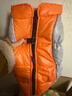 秋冬狗狗衣服棉衣中小大型犬保暖加厚寵物保暖反光防水寵物衣服 橘灰色 2XL（12-15斤） 束腳蓬松四腳狗狗棉衣防水 曬單實(shí)拍圖