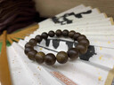 曼阿麗正宗天然沉香手串男士奇楠沉香木手串和田玉老料108顆佛珠男女 【臻品素圈】全沉水奇楠沉香12mm 曬單實(shí)拍圖