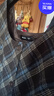 Olrain歐芮兒女裝秋季復古格子小個(gè)子拼接百褶背心連衣裙 格子 M 曬單實(shí)拍圖