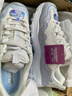 斯凱奇（Skechers）秋季女子黑白拼色老爹鞋休閑高回彈運動(dòng)鞋蕾絲跑步熊貓鞋149792 白色/長(cháng)春花色/WPW 38 曬單實(shí)拍圖