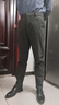 羅蒙（ROMON）休閑褲男秋冬季商務(wù)休閑時(shí)尚褲子彈力修身直筒男褲 灰色 34 曬單實(shí)拍圖