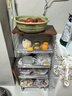 帥仕（shuaishi）廚房蔬菜置物架蔬菜收納架菜籃置物架零食小推車(chē)移動(dòng)置物架落地 曬單實(shí)拍圖