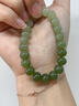 一生一石【新店特惠】聽(tīng)雨觀(guān)荷漸變和田玉手鏈手串女天然生日圣誕新年禮物 綠色（本批是淺綠色） 曬單實(shí)拍圖
