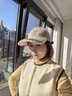 CACUSS棒球帽子女士秋冬季泰迪絨保暖防寒鴨舌帽大頭圍顯臉小 卡其色 曬單實(shí)拍圖