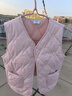 G.duck小黃鴨兒童加絨棉馬甲冬季新款男女童保暖加厚背心秋冬寶寶馬甲嬰 粉紅色 120 cm 曬單實(shí)拍圖