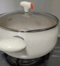 愛(ài)仕達（ASD）湯鍋晶石不粘蒸煮鍋 陶瓷小奶鍋燉湯煮面輔食鍋24CM電磁爐通用T10 曬單實(shí)拍圖