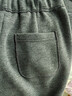 Olrain歐芮兒寬松顯瘦長(cháng)褲秋冬女裝百搭保暖彎刀褲松緊腰休閑褲子 灰色 L 165/72A/L 曬單實(shí)拍圖
