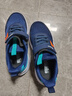 特步（XTEP）童鞋兒童跑鞋網(wǎng)布魔術(shù)貼運動(dòng)鞋 深邃藍/海灣藍/熒光亮橘    34    曬單實(shí)拍圖