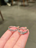 S999純銀情侶款戒指女男一對小眾設計款對戒高級感生日禮物送女友 勿忘我情侶對戒【免費刻字】夜光 精美禮盒 曬單實(shí)拍圖