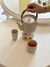 宜集堂中古提梁壺溫茶爐泡茶壺套裝陶瓷功夫茶具小型加熱底座大容量家用 Tea Song茶壺_爐_兩杯_灰 580ml 401mL(含)-500mL(含) 曬單實(shí)拍圖