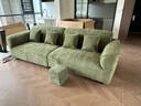 柏耐雅格蘭德沙發(fā)綠色沙發(fā)雪尼爾沙發(fā)客廳2025新款布藝沙發(fā)直排法式沙發(fā) 直排2.6M-靠包可調節弧度 正版1.0M寬-5星級抗菌雪花雪尼爾 曬單實(shí)拍圖