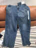 優(yōu)衣庫【驚喜價(jià)】女裝男裝寬松廓形牛仔褲/彎刀鐮刀褲子479000 67 海藍色 26 /160/66A 曬單實(shí)拍圖