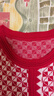 皮爾卡丹（pierre cardin）小香風(fēng)紅色格子針織連衣裙女秋冬新款法式氣質(zhì)長(cháng)袖內搭打底毛衣裙 紅色 XL 曬單實(shí)拍圖