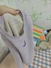 松山棉店【小暖羊兒童蠶絲羊毛套裝】暖暖棉含蠶絲羊毛抑菌加厚保暖套裝 丁香紫 120 cm 曬單實(shí)拍圖