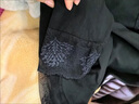 KJ保暖內衣女V領(lǐng)蕾絲純棉保暖套裝可內穿外搭修身秋冬秋衣秋褲套裝 黑色套裝 2XL 140-160斤 曬單實(shí)拍圖