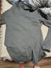 三槍100%棉內衣男士舒膚厚棉純棉寬松內衣圓領(lǐng)抗靜電秋衣保暖單件上衣 中厚深麻灰（圓領(lǐng)） 100%棉 2XL 180推薦150-165斤 曬單實(shí)拍圖