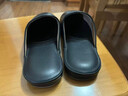GPHF日本輕奢高檔手工酒店春秋包頭羊皮拖鞋男居家防滑牛筋厚底真皮女 黑色 31 【適合47-48碼】 曬單實(shí)拍圖