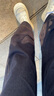 三彩2025冬季新款磨毛牛仔褲休閑直筒褲九分褲簡(jiǎn)約顯瘦M 深海藍 L 165/72A 165/72A 曬單實(shí)拍圖