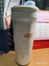 NIKOLAY正宗高溫真瓷內膽保溫咖啡奶茶杯大容量泡花茶中藥養生保冷耐酸堿 乳白色700ml 曬單實(shí)拍圖