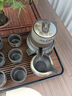 紫砂品質(zhì)__紫砂懶人泡茶神器旋轉自動(dòng)茶壺創(chuàng  )意泡茶器 18亦如有魚(yú)流水茶盤(pán)+紫砂竹韻自 曬單實(shí)拍圖
