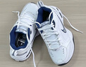 耐克輕便訓練鞋老爹鞋冬季健身緩震運動(dòng)NIKE MONARCH 4 415445 102白色/金屬銀/深藏青 38.5 (240mm) 曬單實(shí)拍圖