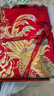 博洋家紡結婚四件套純棉新婚紅色100支長(cháng)絨棉刺繡龍鳳婚慶套件1.8米 曬單實(shí)拍圖