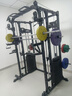 伯朗龍門(mén)架健身器材家用史密斯機深蹲臥推架飛鳥(niǎo)多功能一體綜合訓練器 裸機+臥推凳+100kg環(huán)保桿鈴片【含自由奧桿】 曬單實(shí)拍圖