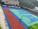 塑膠跑道羽毛球場(chǎng)施工地面地坪材料學(xué)校操場(chǎng)環(huán)保型地膠室內場(chǎng)地 EPDM13mm 曬單實(shí)拍圖
