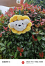 JOY&DOGA向日葵JOY毛絨掛件 包包掛飾可愛(ài)毛絨玩偶掛件 曬單實(shí)拍圖