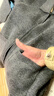 恒源祥100純羊毛開(kāi)衫中青年男士羊毛衫翻領(lǐng)加厚拉鏈外套秋冬季寬松毛衣 灰色 180 曬單實(shí)拍圖