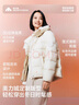 美力城暖天鵝羽絨服女裝短款極地鵝絨百搭保暖外套 鈦金白 M （110-120斤） 曬單實(shí)拍圖