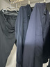 優(yōu)衣庫男裝修身無(wú)褶長(cháng)褲/休閑褲褲子482876 09 黑色 100 /180/100B 曬單實(shí)拍圖