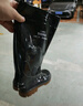 勝麗雨鞋高筒防水鞋戶(hù)外雨天耐磨膠鞋不易滑雨靴黑色37碼 1雙 曬單實(shí)拍圖