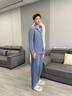 美即萊（MEIJILAI）睡衣男士秋冬季純棉加厚空氣棉夾層保暖大碼春秋薄夾棉家居服套裝 13503 XL （身高175-180體重140-160） 曬單實(shí)拍圖