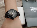 冠琴（GUANQIN）手表男士機械表全自動(dòng)鏤空雙子星系列男表防水夜光瑞士品質(zhì)腕表 網(wǎng)帶全黑黑面 曬單實(shí)拍圖