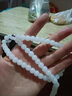 京鑒和田玉羊脂白玉項鏈圓珠8-10mm毛衣鏈白玉108顆玉珠媽媽鏈男女款 6mmx80顆-總長(cháng)48厘米 曬單實(shí)拍圖