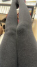 【棉打底褲】打底褲襪女秋款加絨保暖微壓顯瘦連褲襪 【連腳】深灰 1條 均碼 210克（0℃-10℃可穿） 曬單實(shí)拍圖
