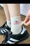 貓人【純棉可愛】女士襪子女中筒襪抗菌吸汗防臭春秋季5雙25年新品 曬單實拍圖