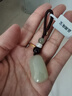 九沬和田玉車(chē)鑰匙扣天然平安無(wú)事牌汽車(chē)鑰匙掛件高檔鑰匙鏈男士禮物 【證書(shū)】大號圓形無(wú)事牌【咖繩】 曬單實(shí)拍圖