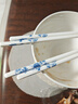OIMG陶瓷筷子100%瓷骨景德鎮正品防摔家用食品級一人一雙專(zhuān)用抗菌防霉 青花陶瓷筷-【10雙】 曬單實(shí)拍圖