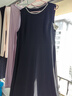 愛(ài)特愛(ài)（EITIE）輕禮服釘珠收腰大裙擺無(wú)袖連衣裙夏季新款大牌小黑裙B2507618 固黑色22 2XL (175) 曬單實(shí)拍圖
