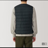 無(wú)印良品（MUJI）男式 輕量羽絨無(wú)領(lǐng)背心馬甲坎肩馬夾男裝25年秋季新品 AD0WAA5A 黑色 XL （180/104A） 曬單實(shí)拍圖