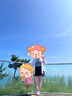 喜詩萊 CESLAY夏季半身裙學(xué)院風(fēng)套裝女學(xué)生韓版寬松短袖襯衫高腰闊腿裙褲顯身材 藍襯衫+藍長褲裙【套裝】 224# L 建議110-125斤 曬單實拍圖