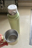 蘇泊爾（SUPOR）保溫杯316L不銹鋼水杯便攜大容量泡茶杯真空保溫杯學(xué)生杯子 嫩芽綠520ML 曬單實(shí)拍圖