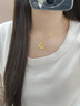 中國黃金（CHINA GOLD）星閃月亮馬足金吊墜黃金項鏈高級感生日紀念日禮物送女友老婆實(shí)用 精品禮盒請勿下單 曬單實(shí)拍圖